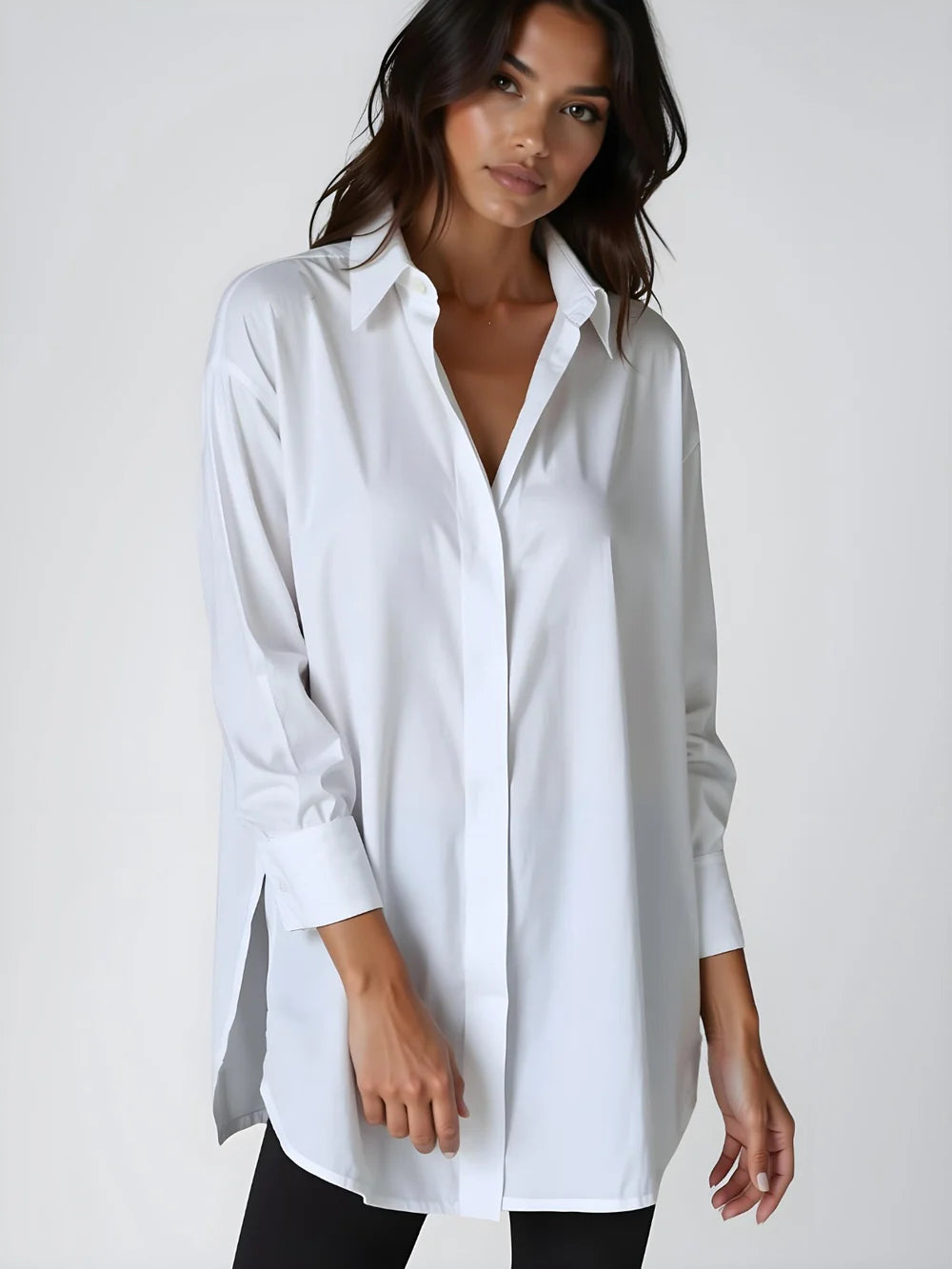 CAMISA OVERSIZED CON BOTONES