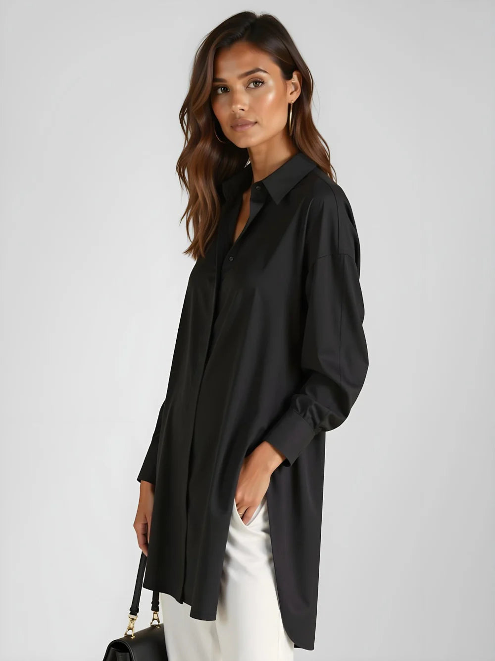CAMISA OVERSIZED CON BOTONES